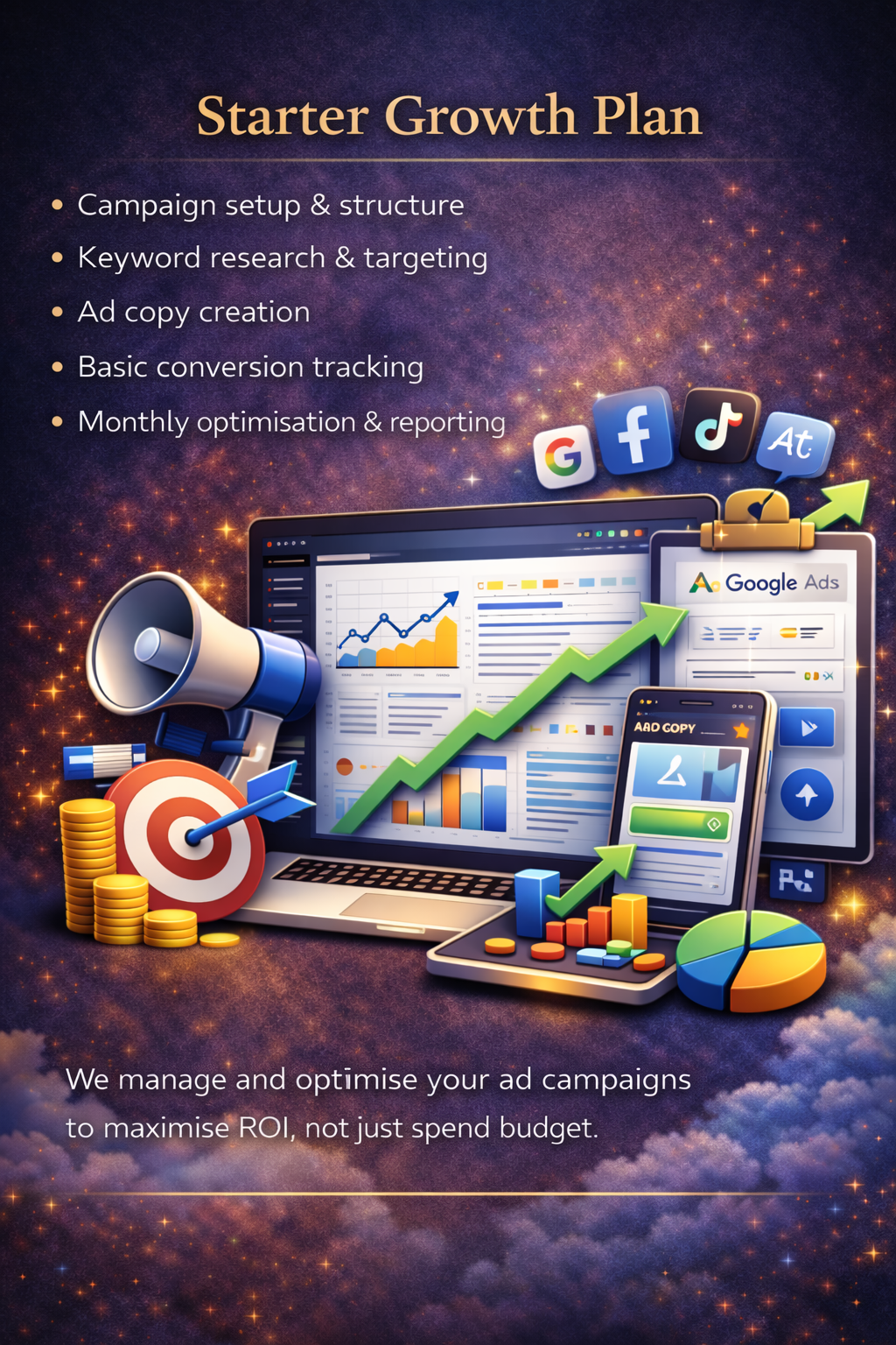 Starter Growth Plan £0 – £2,000 Ad Spend
